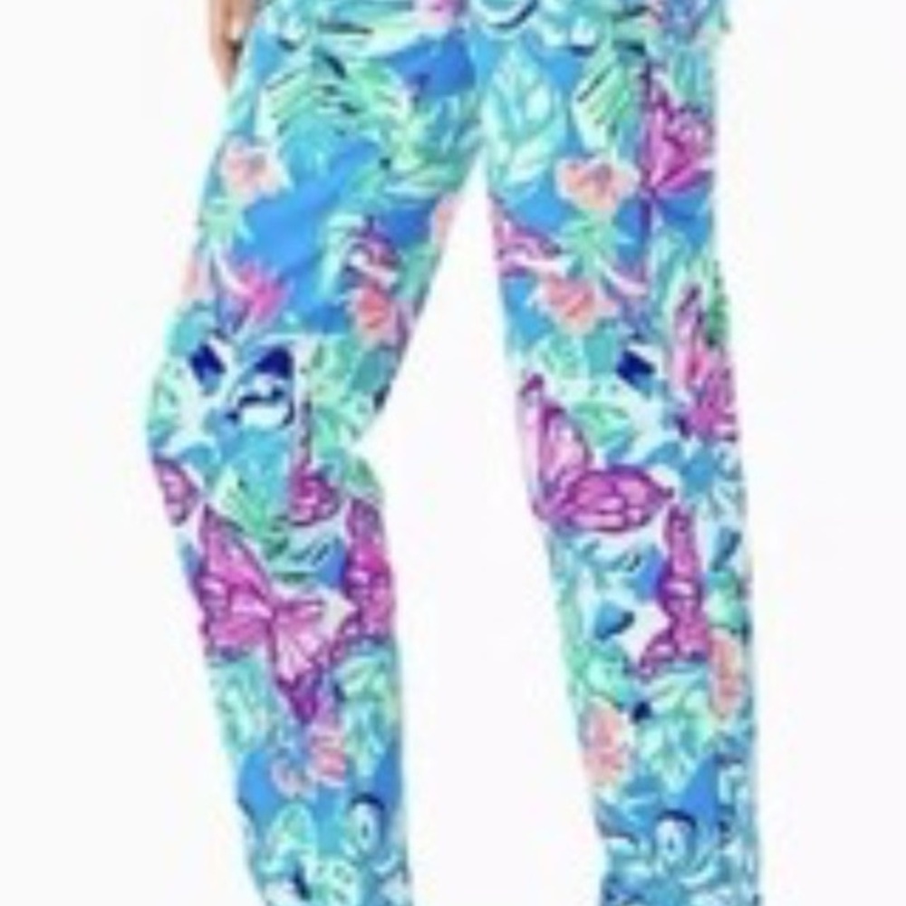 Lilly Pulitzer Luxletic Vibrant Floral Pants - Picture 3 of 9